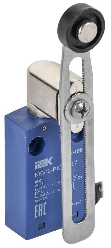 Выключатель концевой C6N-108 рег. рычаг с рол. IP67 | KKV12-P108-1-67 | IEK — IEK (ИЭК)