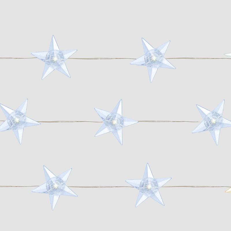 Гирлянда линейная Звездочки USB 20LED 5000K, IP 20, 1.8м, CL571 | 41645 | FERON — миниатюра 3