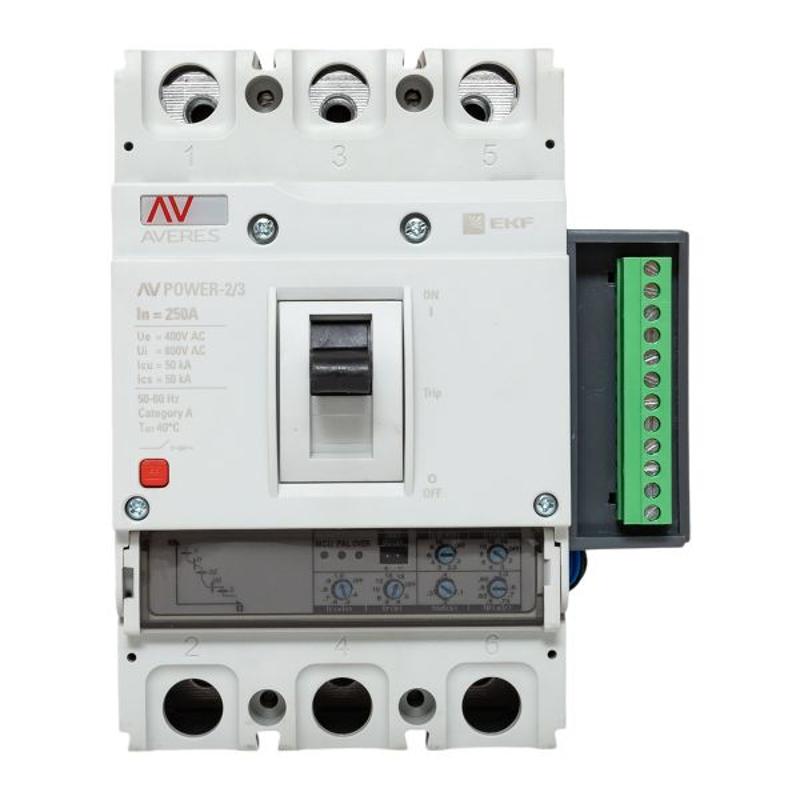 Выключатель автоматический AV POWER-2/3 250А 50kA ETU2.2 | mccb-23-250-2.2-av | EKF — миниатюра 17