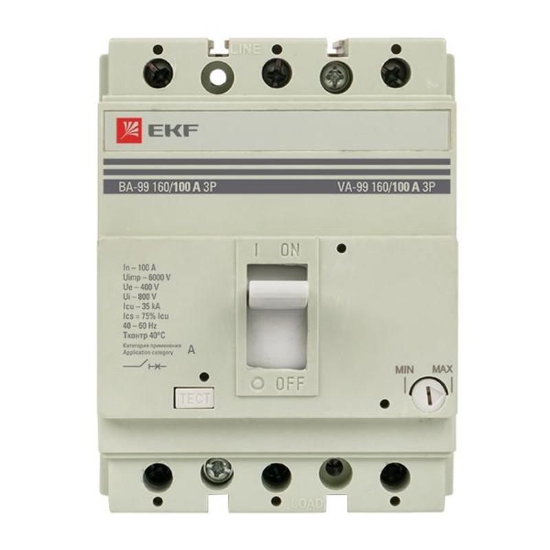 Выключатель автоматический ВА-99 160/100А 3P 35кА EKF PROxima | mccb99-160-100 | EKF — миниатюра 5