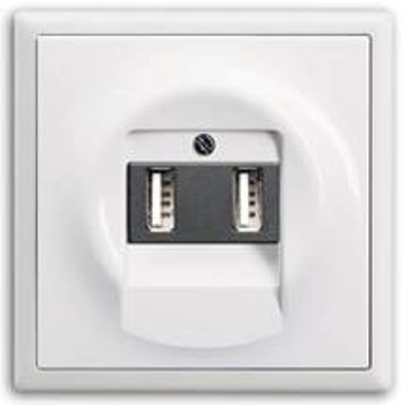 Устройство зарядное 6472 U-500-101, два USB разъема, 3000 мА (2x1500 мА) | 2CKA006400A0094 | ABB — миниатюра 4