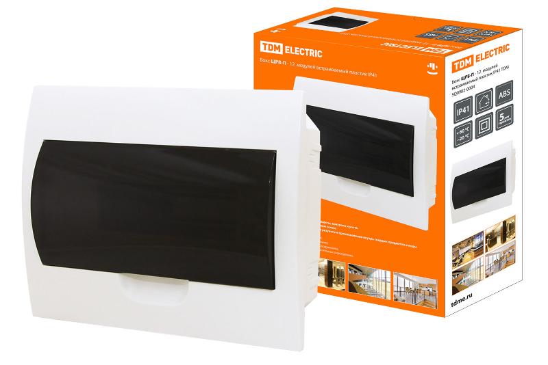 Бокс пластиковый встраиваемый ЩРВ-П-12 модулей IP40 | SQ0902-0004 | TDM — TDM ELECTRIC