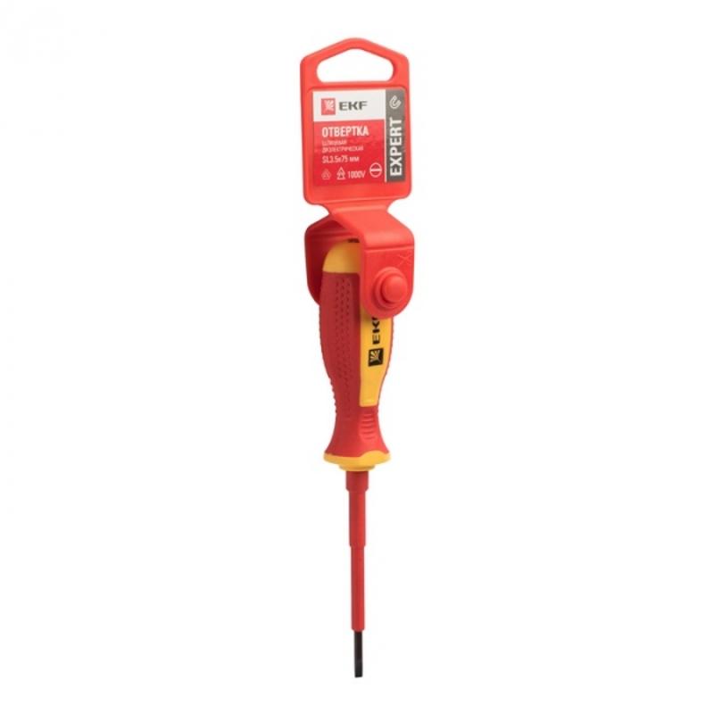 Отвертка Expert SL3x75 мм 1000В EKF PROxima|sl-3-75-exp-in|EKF — EKF