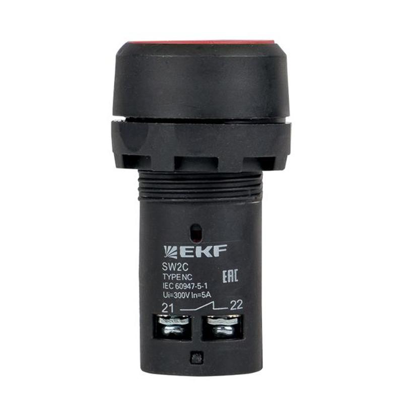 Кнопка SW2C-11 с фиксацией красная NO+NC EKF PROxima | sw2c-11f-r | EKF — миниатюра 6