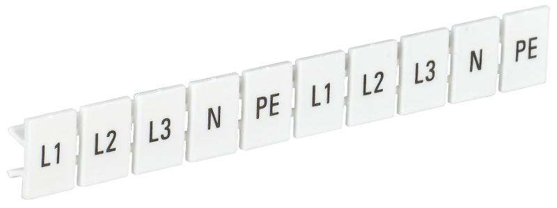 Маркеры для КПИ-6мм2 с символами "L1, L2, L3, N, PE"  | YZN11M-006-K00-A | IEK  — IEK (ИЭК)