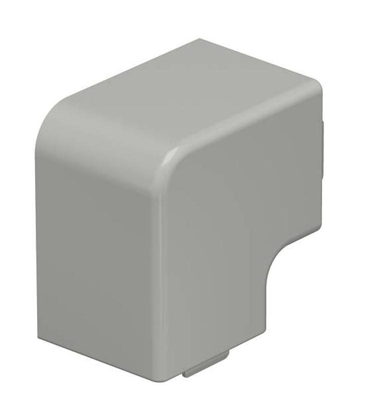 Крышка плоского угла кабельного канала WDK 40x40 мм (ПВХ,серый) (WDK HF40040GR) | 6158668 | OBO Bettermann — OBO Bettermann
