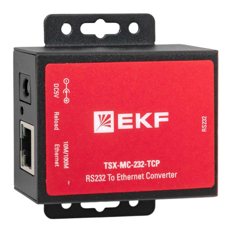 1-портовый преобразователь RS-232 в Ethernet, , MC-232-TCP TSX |TSX-MC-232-TCP|EKF — EKF