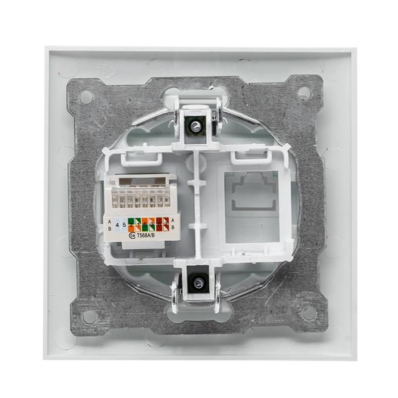 Валенсия розетка компьютерная RJ-45 1-местная белая EKF PROxima |  EWK01-035-10 |  EKF — миниатюра 5