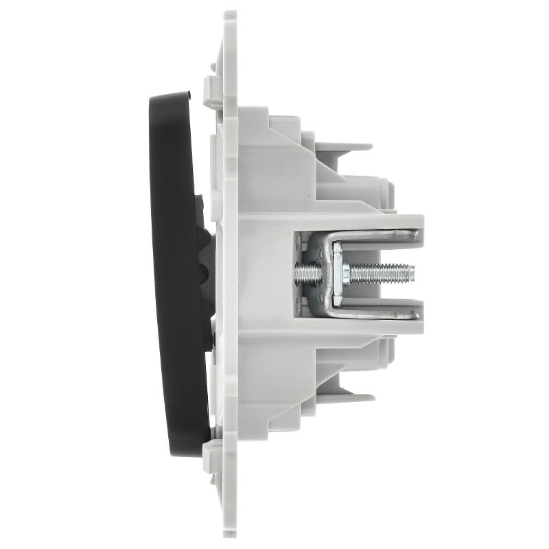 FLITE Выключатель 2-клавишный 10А ВС12-1-0-ФлЧ черный | FI-V20-0-10-1-K02 | IEK — миниатюра 4