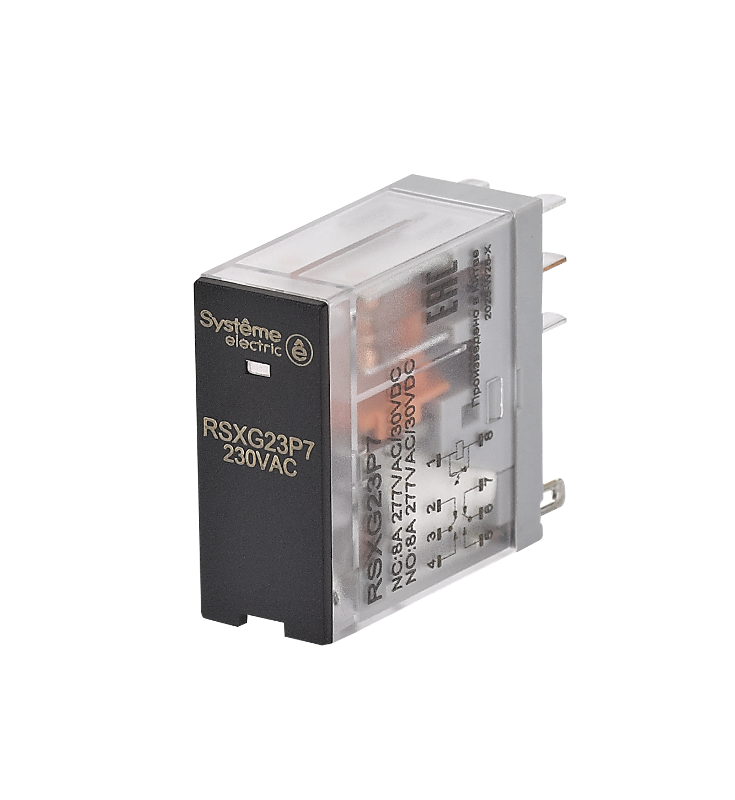 Реле 8A 2CO 230VAC LED | RSXG23P7 | SE — Systeme Electric