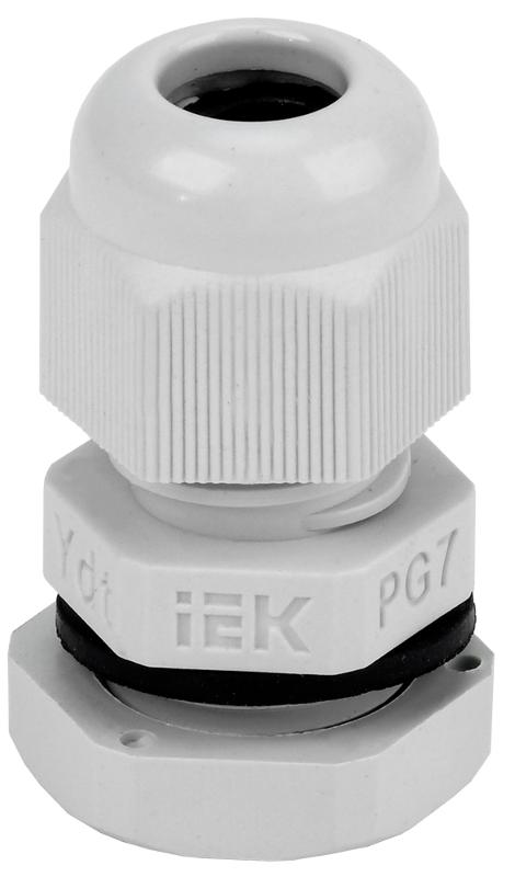 Сальник PG7 диаметр проводника 5-6мм IP54  | YSA20-06-07-54-K41 | IEK — IEK (ИЭК)