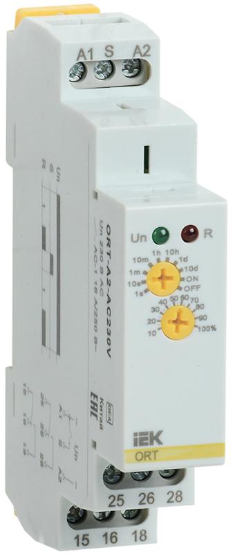 Реле задержки включения ORT. 2 конт. 230 В AС  | ORT-A2-AC230V | IEK — миниатюра 1