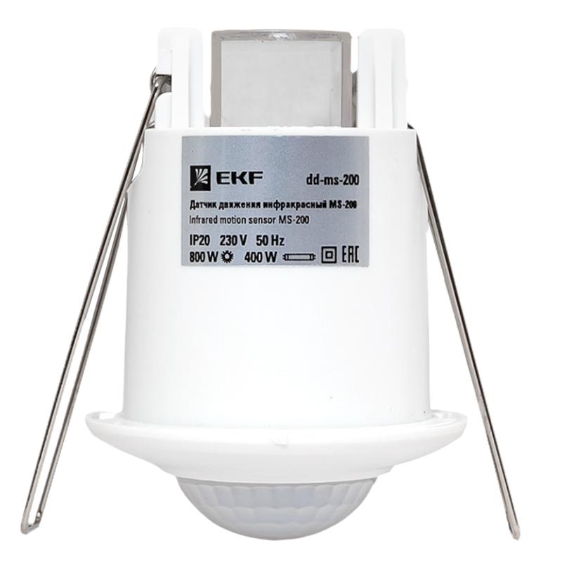 Датчик движения ИК встраиваемый  800Вт 360гр. до 6м IP20 dd-ms-200 EKF | dd-ms-200 | EKF — миниатюра 8