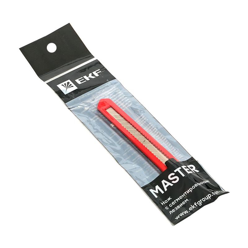 Нож с сегментированным лезвием 9 мм НСМ-10 Master | ncm-10-ms | EKF — миниатюра 2