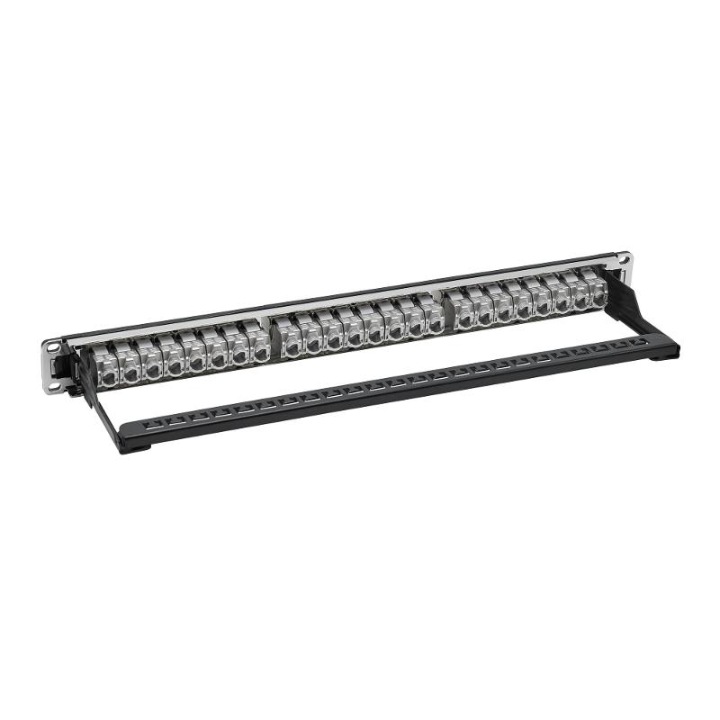 Патч-панель 19",1U,CAT5E, 24 модуля RJ45, экранированная | RN5PPF24 | DKC — миниатюра 2