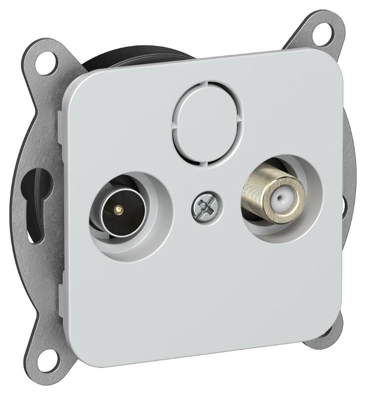 FLITE Розетка 2-ая TV+SAT экр. проходная РТВс-2-1-2-ФлЖ жемчуг | FI-AF23-P-K36 | IEK — IEK (ИЭК)