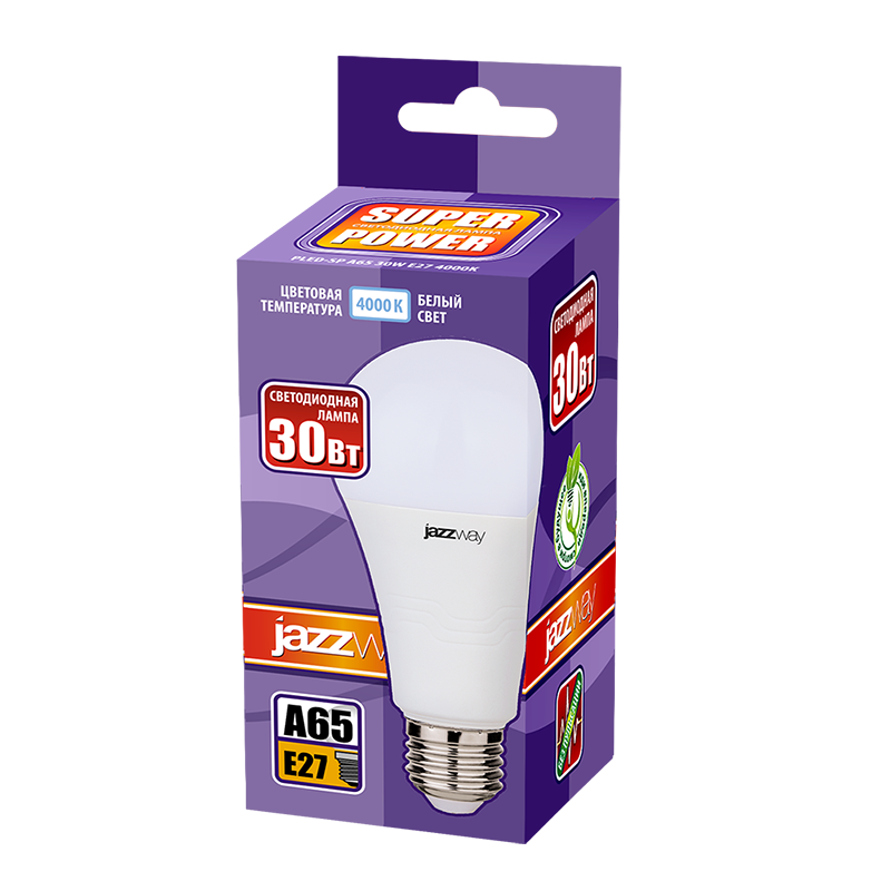 Лампа светодиодная PLED- SP A65 30w E27 4000K 230/50 | .5019690 | Jazzway — миниатюра 2