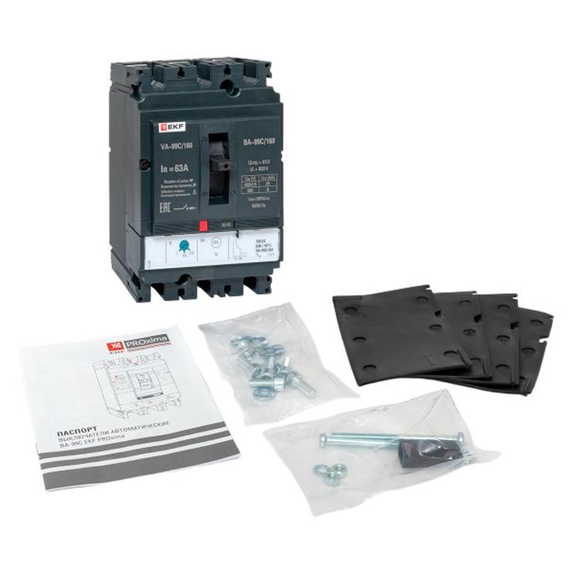 Выключатель автоматический ВА-99C (Compact NS) 160/63А 3P 36кА EKF PROxima | mccb99C-160-63 | EKF — миниатюра 16