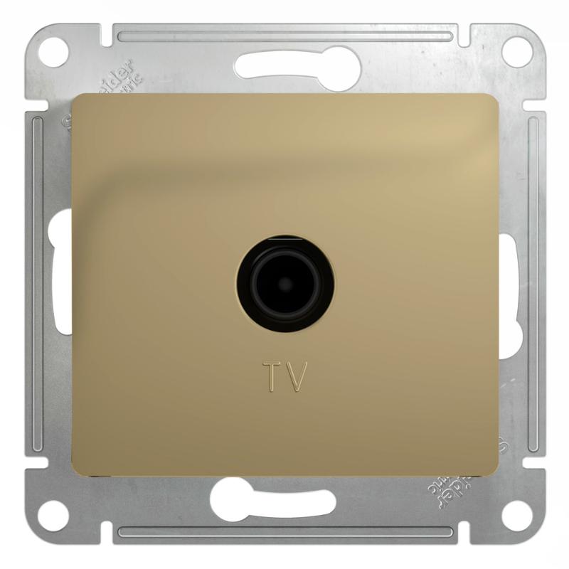 Glossa Титан TV Розетка одиночная 1DB | GSL000491 | SE — Systeme Electric