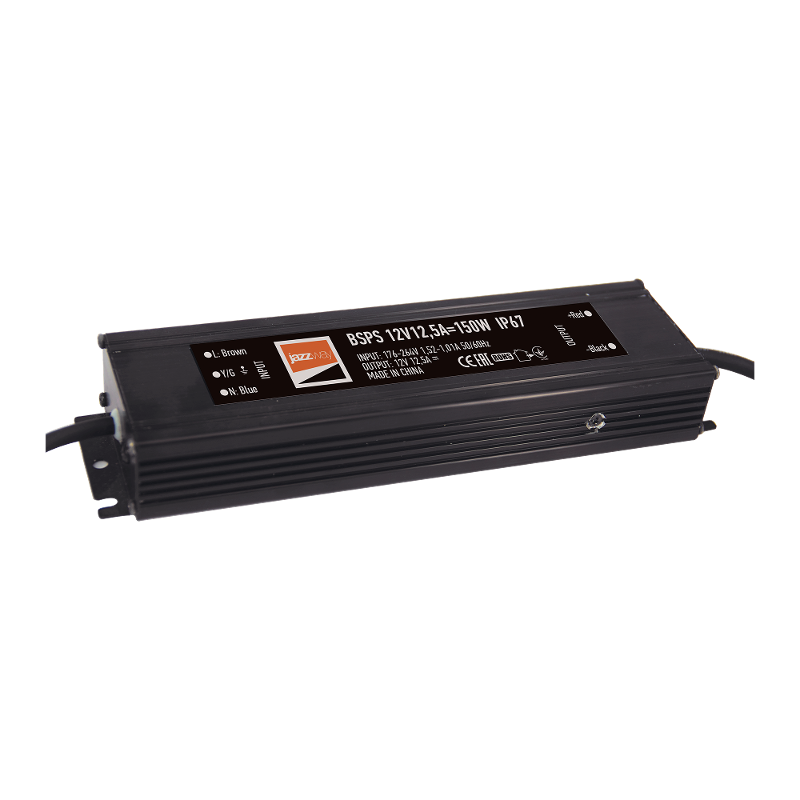 Драйвер для светодиодной ленты LED BSPS 12V12,5A=150W (new) влагозащищенный IP67 | 3329297A | Jazzway — Jazzway