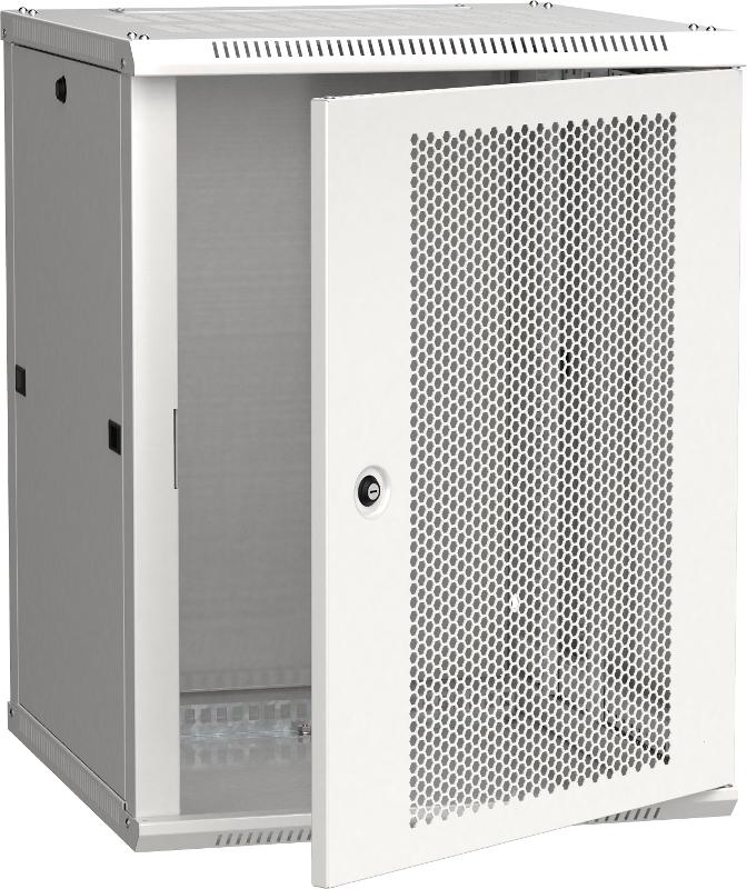Шкаф LINEA W 12U 600x600 мм дверь перфорированная, RAL7035 | LWR3-12U66-PF | ITK — ITK