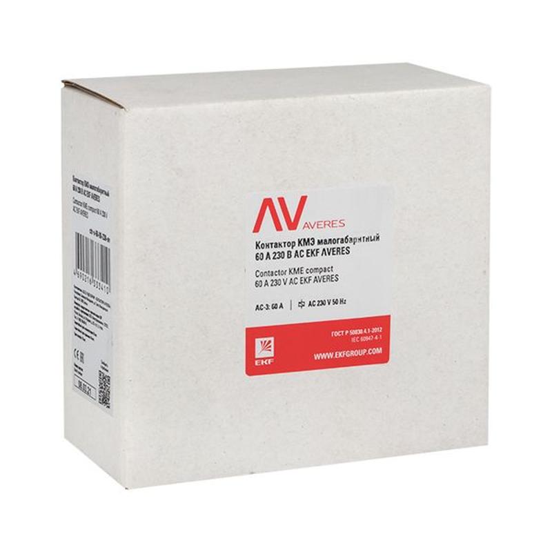 Контактор КМЭ 60А 400В АС EKF AVERES | ctr-s-60-00-400-av | EKF — миниатюра 10