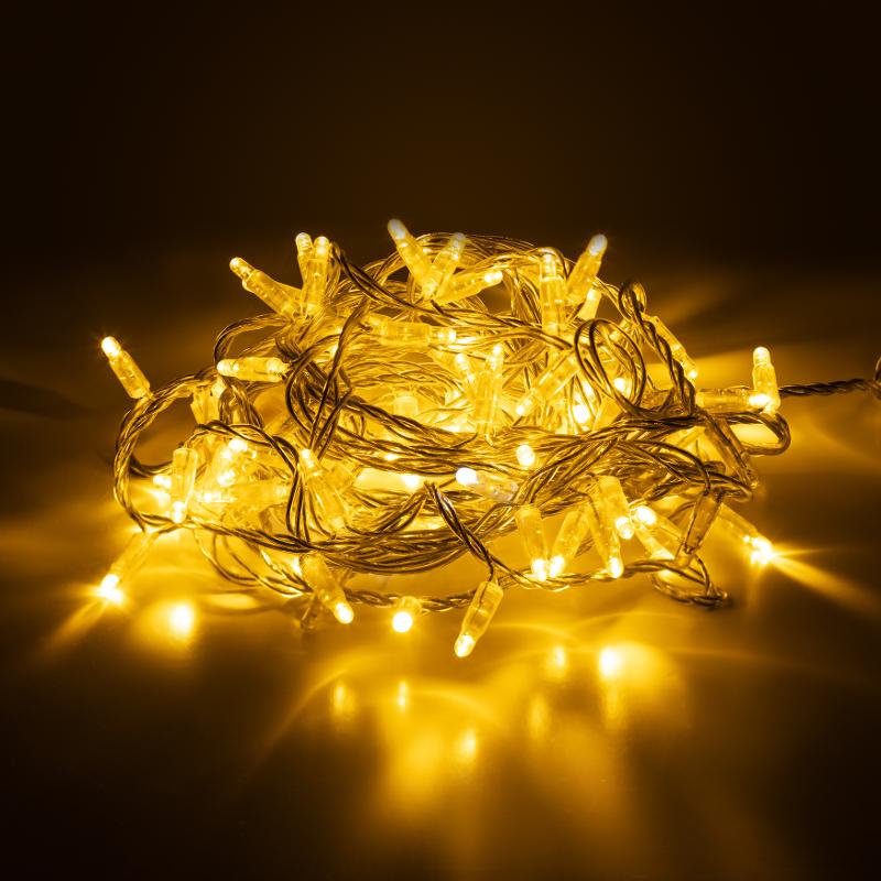 Светодиодная новогодняя гирлянда ERAPS-NP10 нить 100 м тёплый свет 100 LED | Б0051889 | ЭРА — миниатюра 5