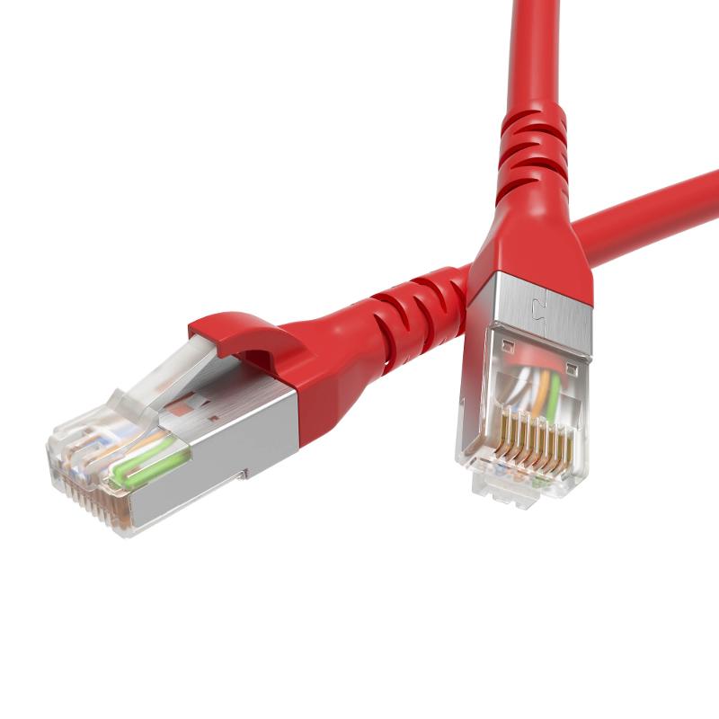 Патч-корд экранированный CAT6 F/UTP 4х2, LSZH, красный, 1.0м | RN6FU4510RD | DKC — DKC (ДКС)