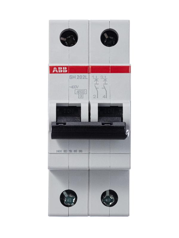 Выключатель автоматический двухполюсный SH202L 50А C 4,5кА (SH202L C50) | 2CDS242001R0504 | ABB — миниатюра 2