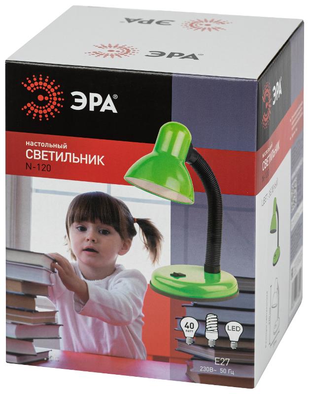Настольный светильник N-211-Е27-40W-GR зелёный | Б0058668 | ЭРА — миниатюра 4