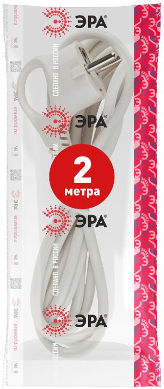 U-3x1,5-2m-W Шнур питания с вилкой с/з ПВС 3x1,5 2м белый | Б0048706 | ЭРА — миниатюра 4
