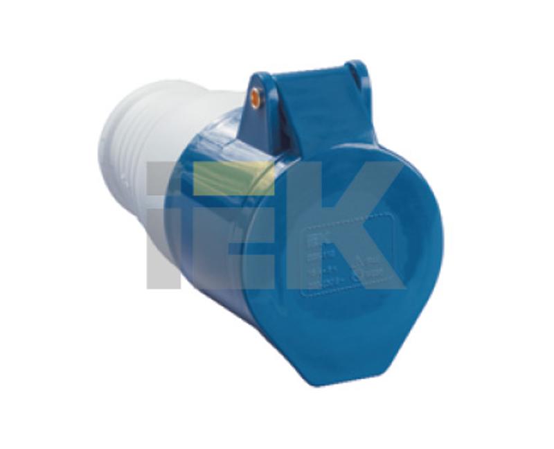 Розетка 213 переносная 2Р+РЕ 16А 220В IP44 | PSR21-016-3 | IEK — миниатюра 2