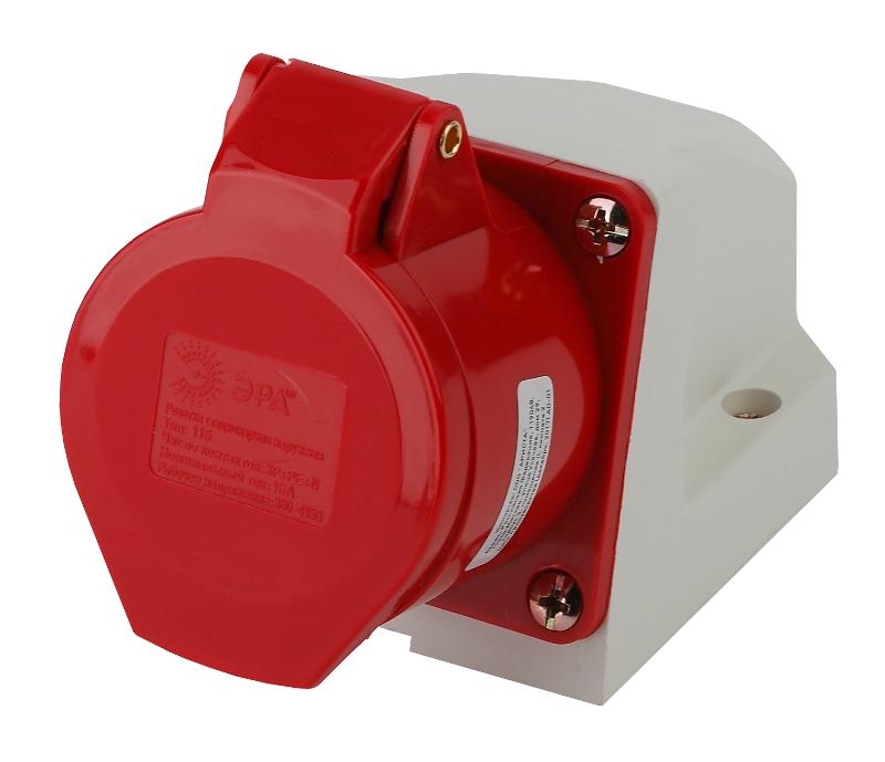 Розетка стационарная наружная 115 3Р+РЕ+N 16А 380В IP44 | Б0032876 | ЭРА — ЭРА (Энергия света)