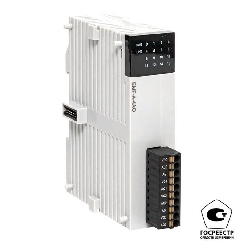 Модуль аналогового вывода EMF 4 PRO-Logic (с поверкой) | EMF-A-4AO-V | EKF — миниатюра 1