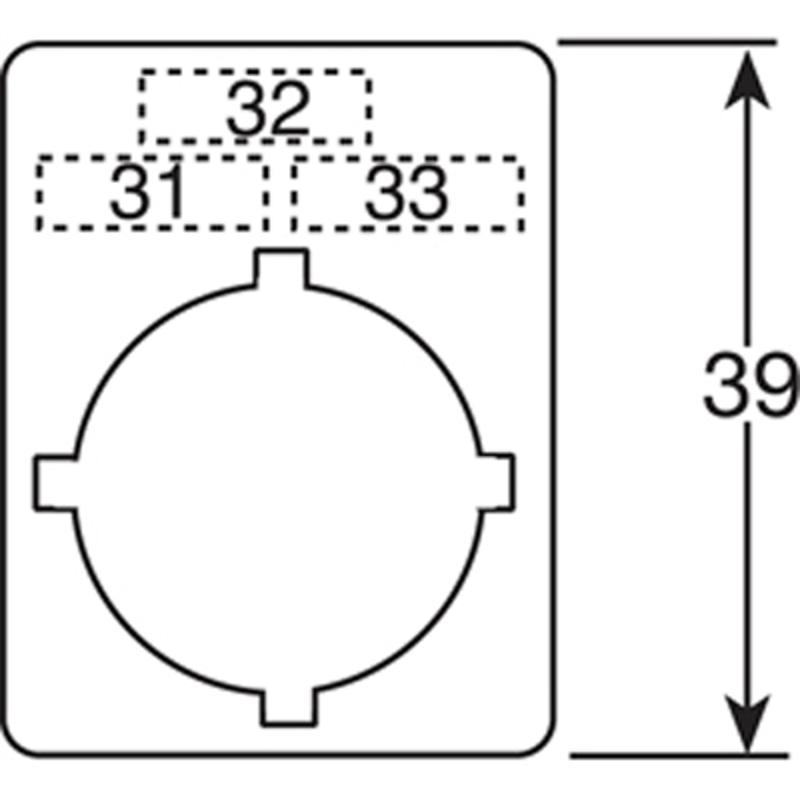 Шильдик с надписью I II | SK615550-76 | ABB — ABB