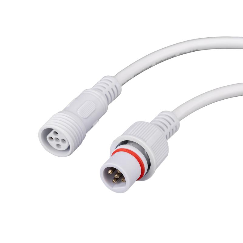 Соединительный кабель (5pin) герметичный (IP67) 5х0.5 мм² 300 V белый | 11-9450 | REXANT — REXANT