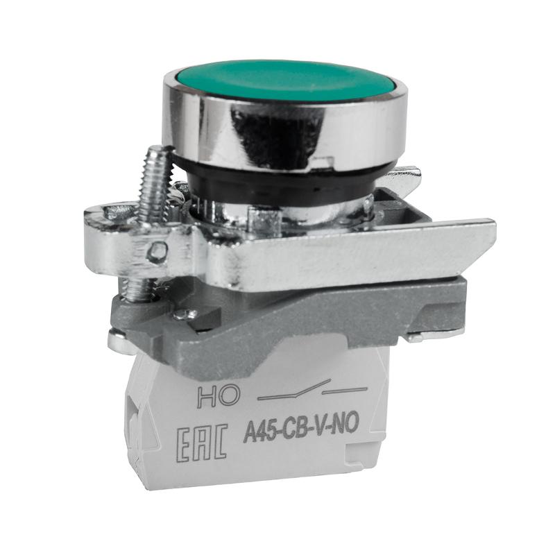 Кнопка OptiSignal D22 C4-P-310 зеленая металл 1НО XB4BA31 |332167| КЭАЗ — фото 1 | Sento