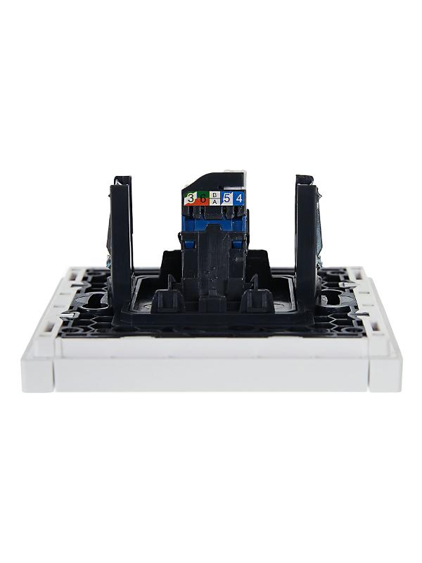 FORTE&PIANO Розетка комп. RJ45 кат.6 FP231 белый | FP-K10-2-K01 | IEK — миниатюра 5