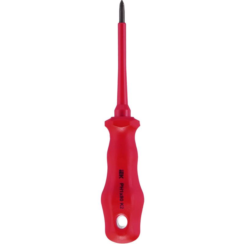 Отвертка диэлектрическая PH1х80 K2 ARMA2L 3 | A2L3-SC30-K2-PH-10-080 | IEK — миниатюра 4