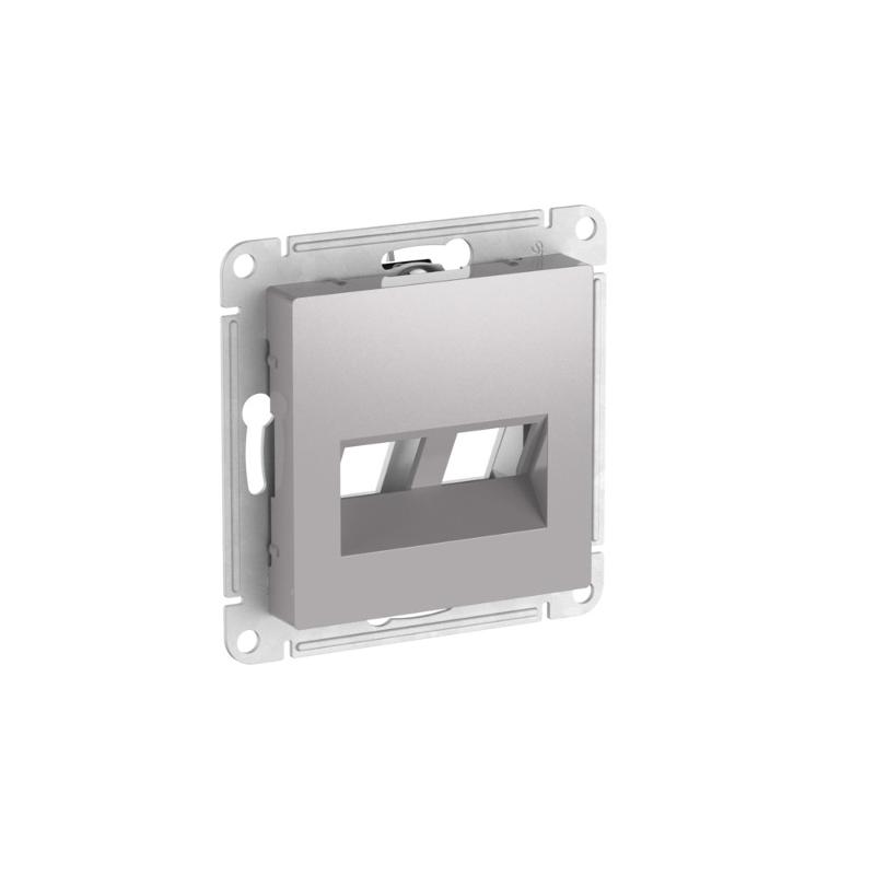 AtlasDesign Алюминий Накладка двойная для информационных функций типа Keystone | ATN000390 | SE — Systeme Electric