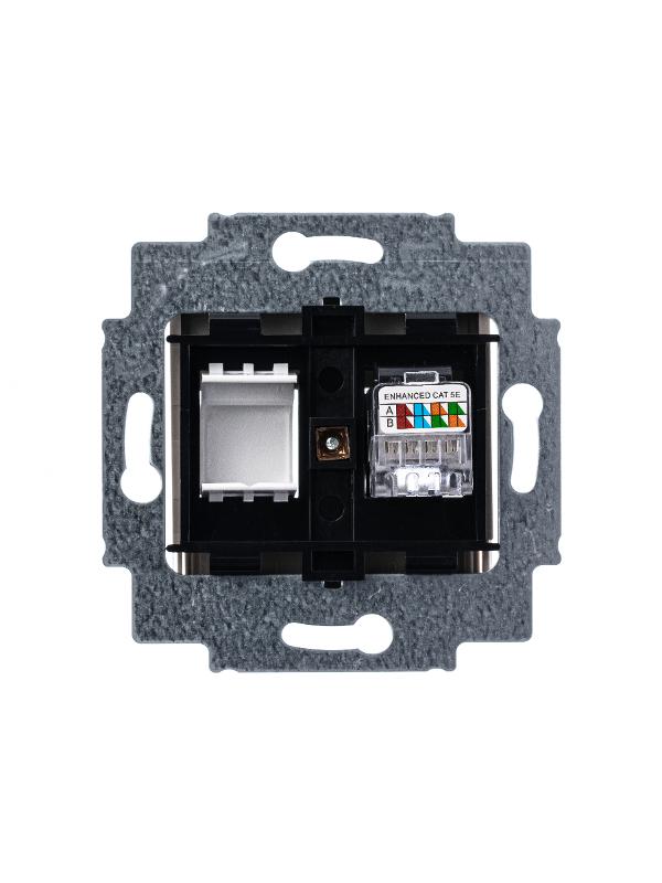 ABB Levit Кофе макиато Розетка комп. RJ45 категория 5e и заглушка | 5014H-A51017 18W | 2CHH295117A6018 | ABB — миниатюра 4