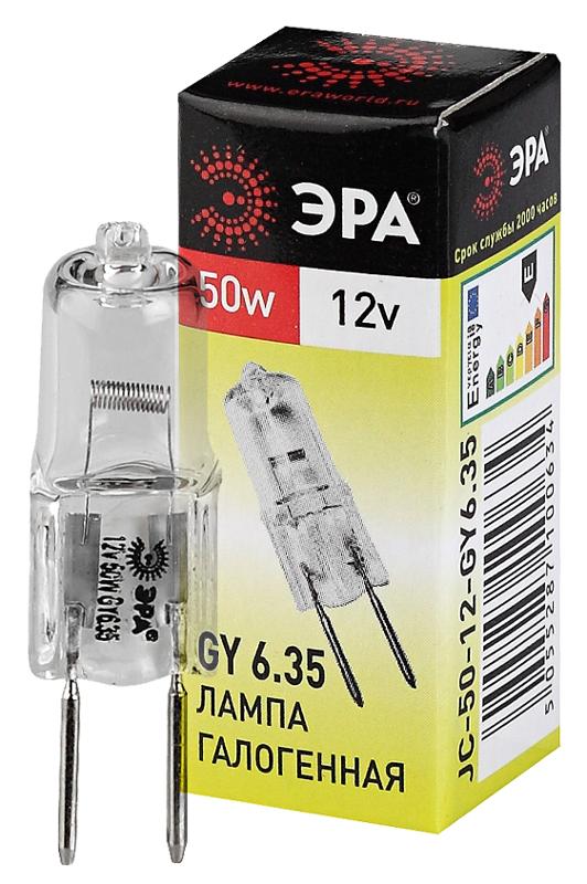Лампа галогенная  50Вт 12В GY6.35 JC | C0027372 | ЭРА — ЭРА (Энергия света)