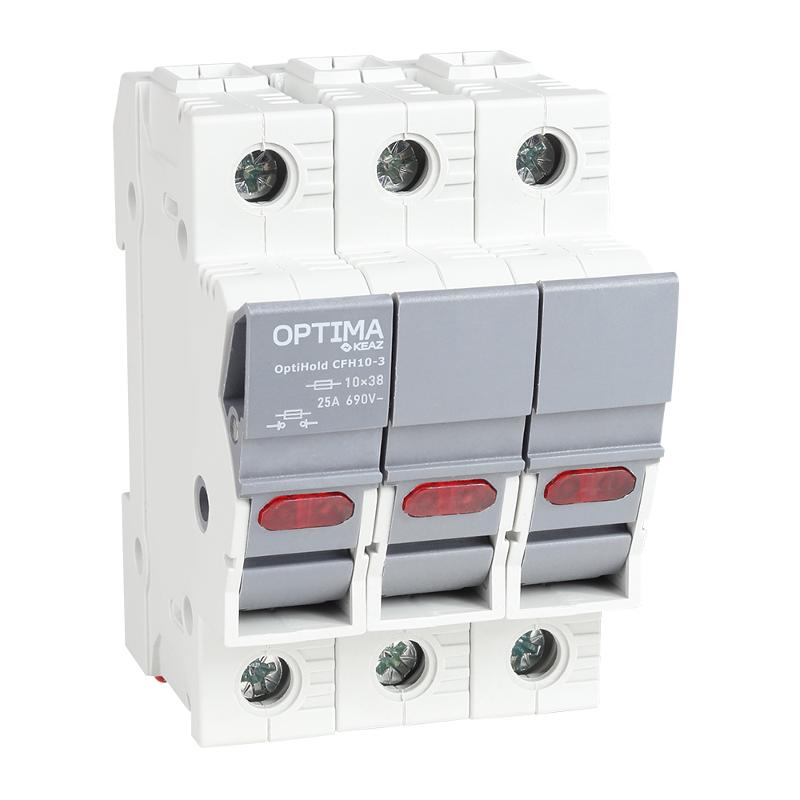 Предохранитель-разъединитель модульный OptiHold CFH10-25-3 | 385306 | КЭАЗ — КЭАЗ (Курский электроаппаратный завод)