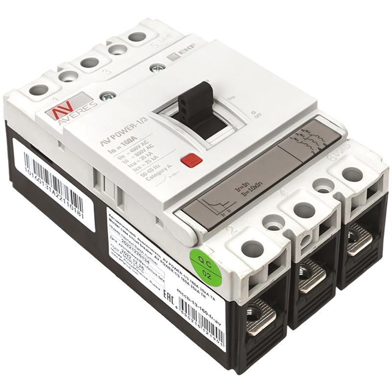 Выключатель автоматический AV POWER-1/3 160А 35kA TR | mccb-13-160-TR-av | EKF — миниатюра 3