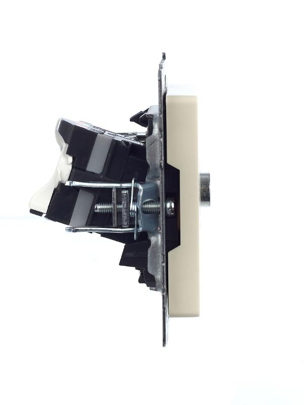 BRITE Розетка двойная TV+RJ45 кат.5E РТВ/РК12-БрКр бежевый | BR-AK20-1-K10 | IEK — миниатюра 9