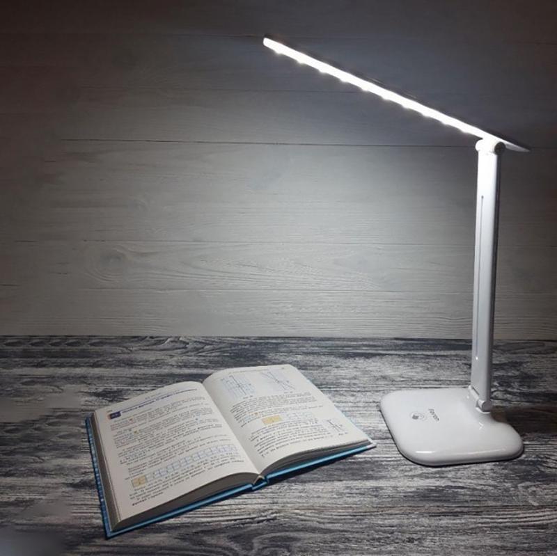 Светильник настольный складной, диммируемый, 10W,100-240V, 4000К, 360*150*150 мм, белый DE1725 | 29861 | FERON — миниатюра 3