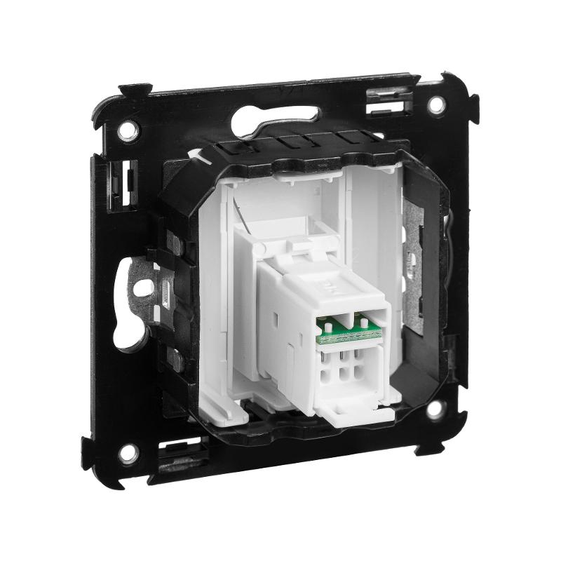 Розетка RJ-45 в стену, 5e одинарная, "Avanti", "Белое облако" | 4400463 | DKC — миниатюра 8
