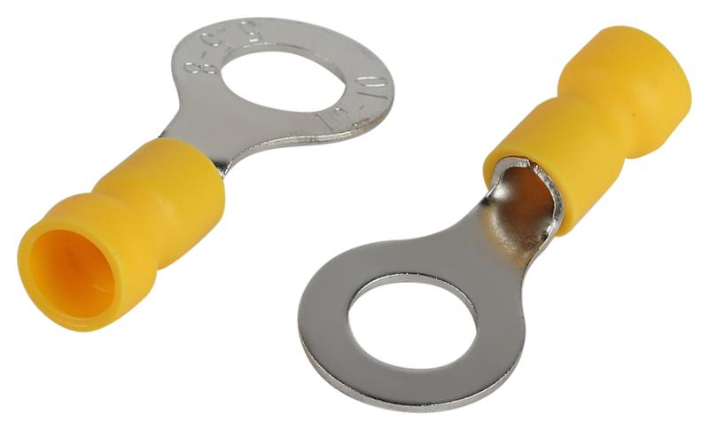 Наконечник кольцевой ЭРА NO-225-27 НКИ 6.0-8 с изолированным фланцем (упаковка 10 шт.)  | Б0063334 | ЭРА — миниатюра 1