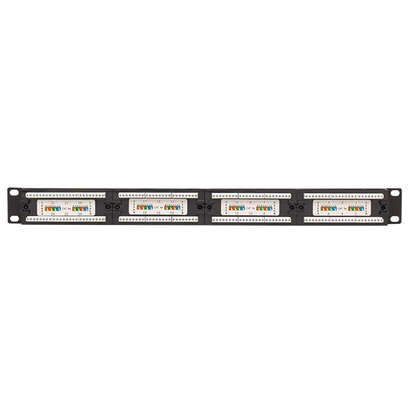 Патч-панель TERACOM PRO 19'' Cat.5E 1U неэкранированная UTP 24 порта RJ-45 Dual IDC | TRP-PPNL-5EUTP-1U24 | EKF — миниатюра 3
