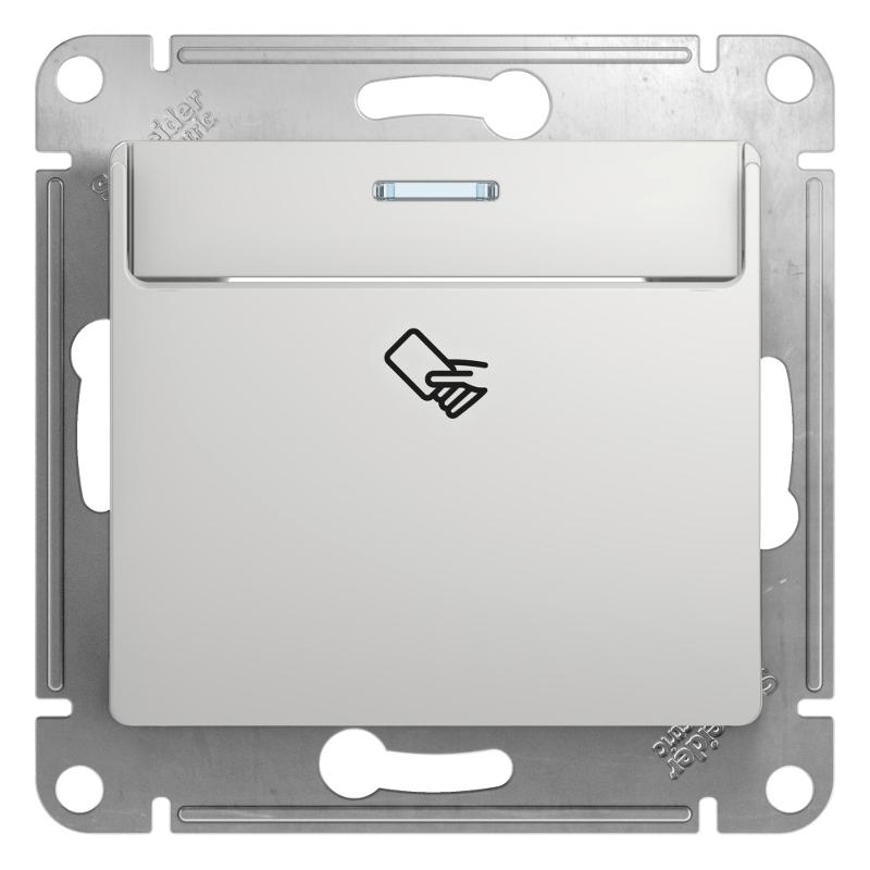 Glossa Алюминий Выключатель карточный, сх.6 | GSL000369 | SE — Systeme Electric